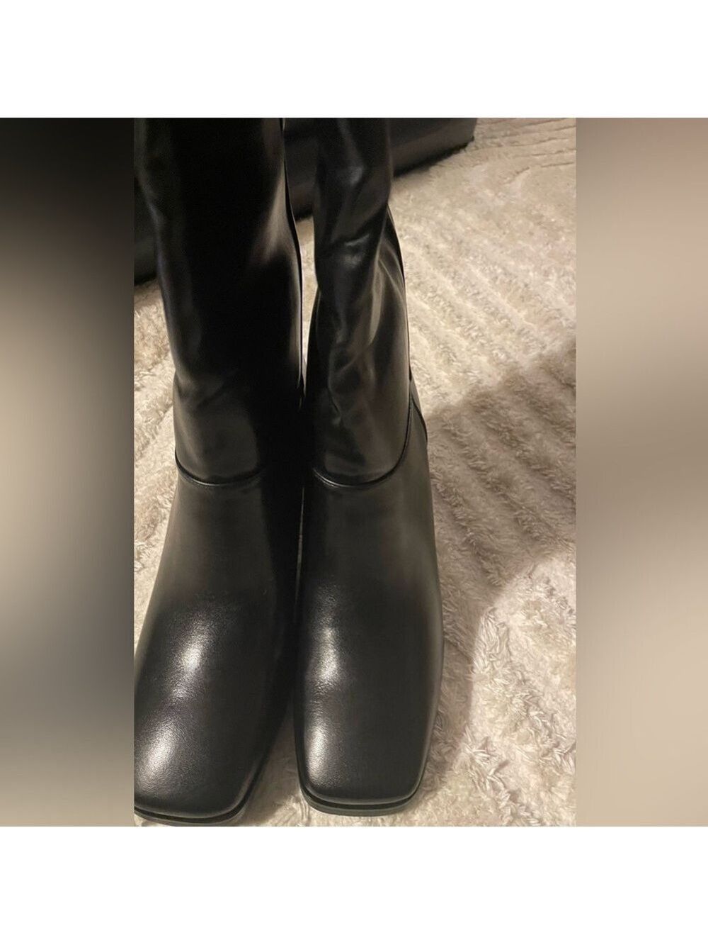Black Knee High Boots Women's Size 9M - Picture 11 of 15